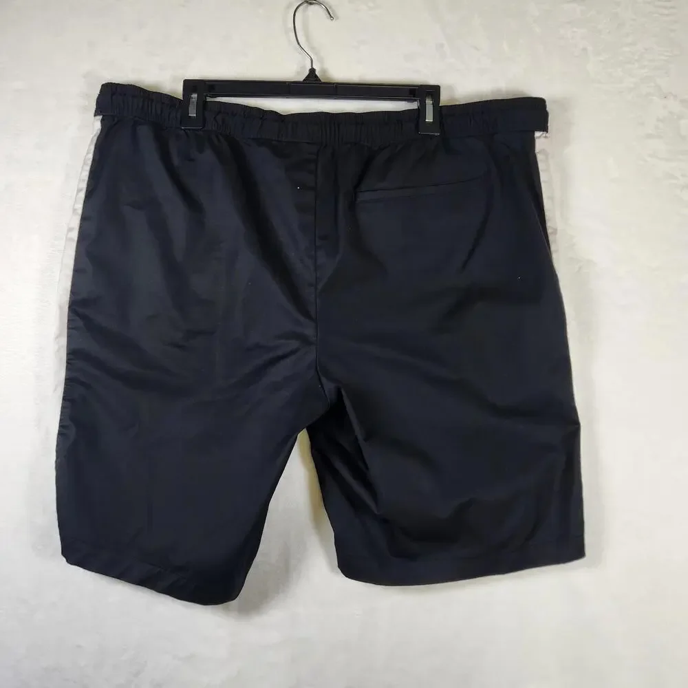 Banana Republic Core Temp Shorts‎ XL Tall Black Gray Stripe Drawstring 9